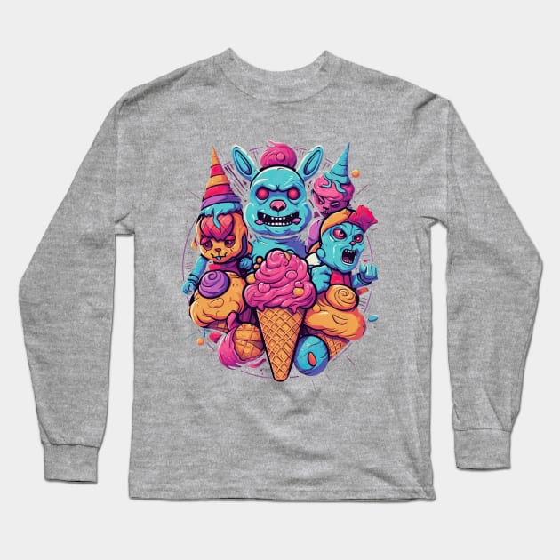 FNAF Fierce Animatronics Tee Long Sleeve T-Shirt by ABART BY ALEXST 